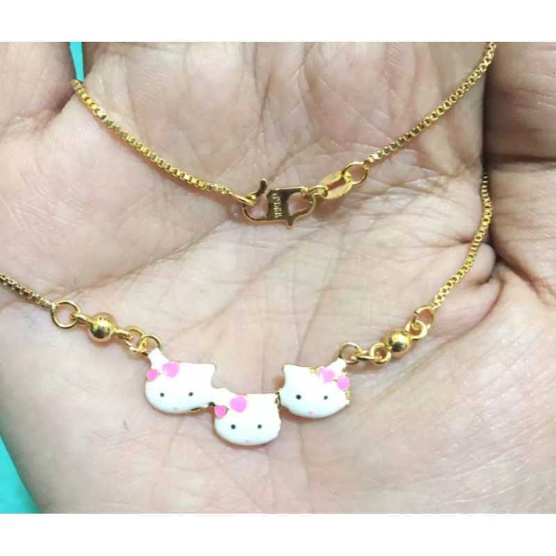 kalung anak hello kitty cat perhiasan anak