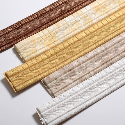 MMTOYS CM-H15 Wallpaper Dinding Kamar Border List Sticker Wall Border Stiker 3D Foam Dekorasi Rumah-6