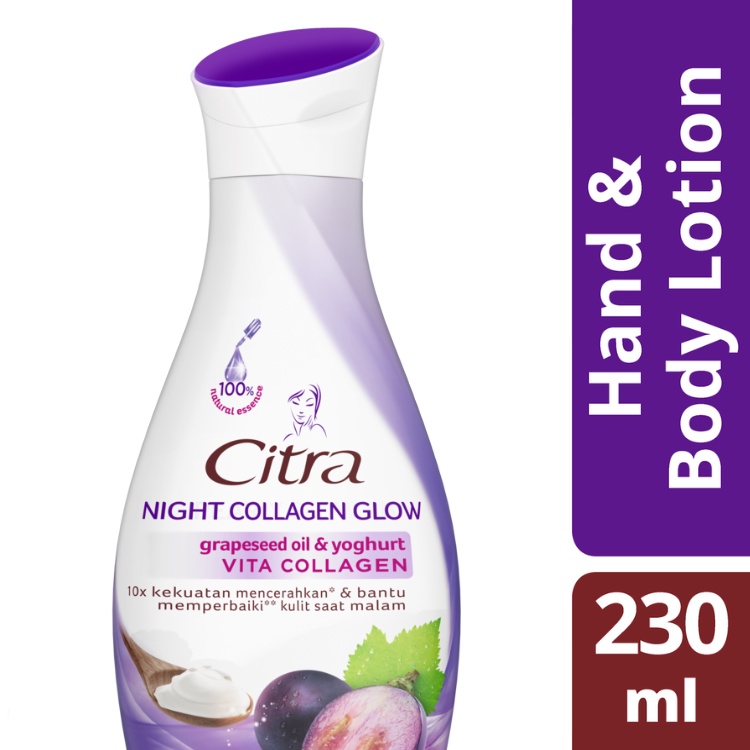 Citra Night Collagen Glow Hand &amp; Body Lotion 210ml