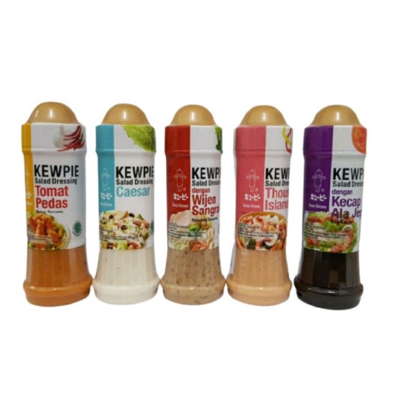 

Kewpie salad dressing wijen sangrai | mayonaise original | thousand island | kecap ala jepang