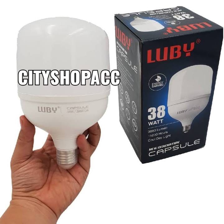 Lampu LED Luby Capsule 38 Watt 38W Cahaya Putih