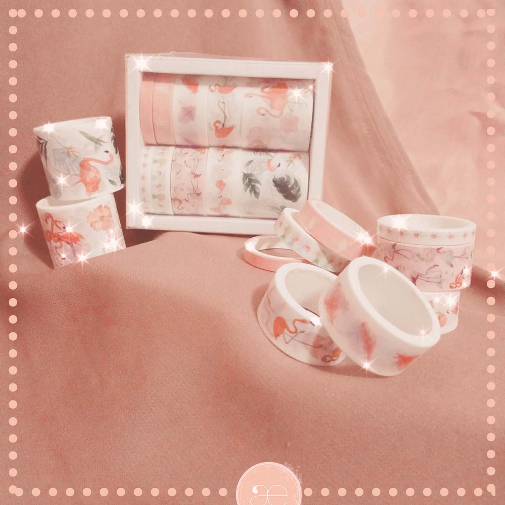 

[æpix] FULL SET 10pcs Decorative Washi Tape in Peach