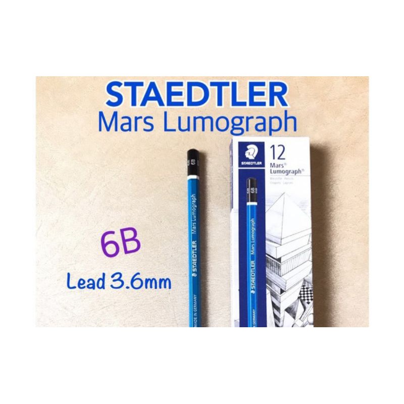 

Pensil Staedtler 6B atau 8B