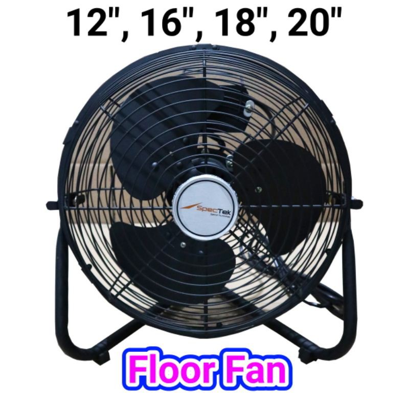 Kipas Angin Besi Duduk 20 inch / 500 mm Spectek Floor Fan Industri Bergaransi