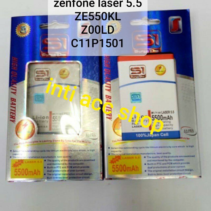 ASUS ZENFONE LASER 5,5in ZE550KL Z00LD C11P1501 BATERAI DOUBLE POWER S1 2IC BEST QUALITY