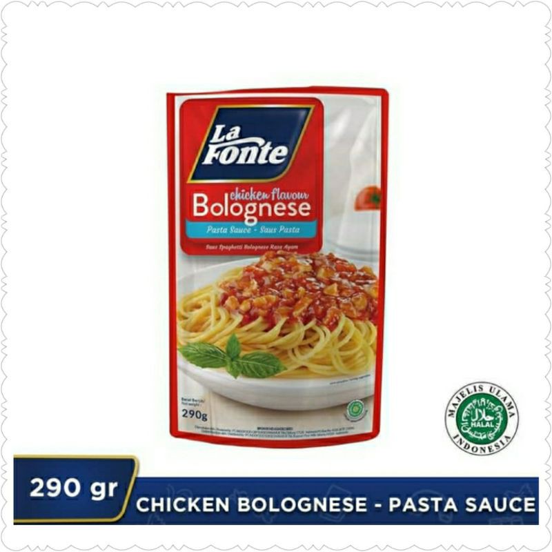 

La Fonte Saus Pasta Bolognese Rasa Ayam 290gr