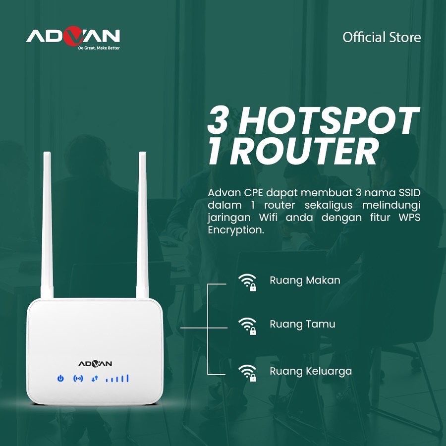 Modem Advan CPE Start Hybrid Portable Orbit FREE KUOTA 150GB - Garansi Resmi Advan 1 Tahun