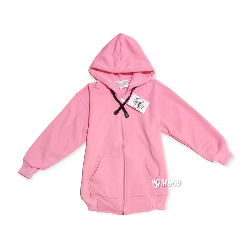 JAKET ANAK Perempuan  UMUR 6 bulan sampai 5 TAHUN/SWEATER ANAK POLOS BAHAN FLEECE HANGAT DAN TEBAL