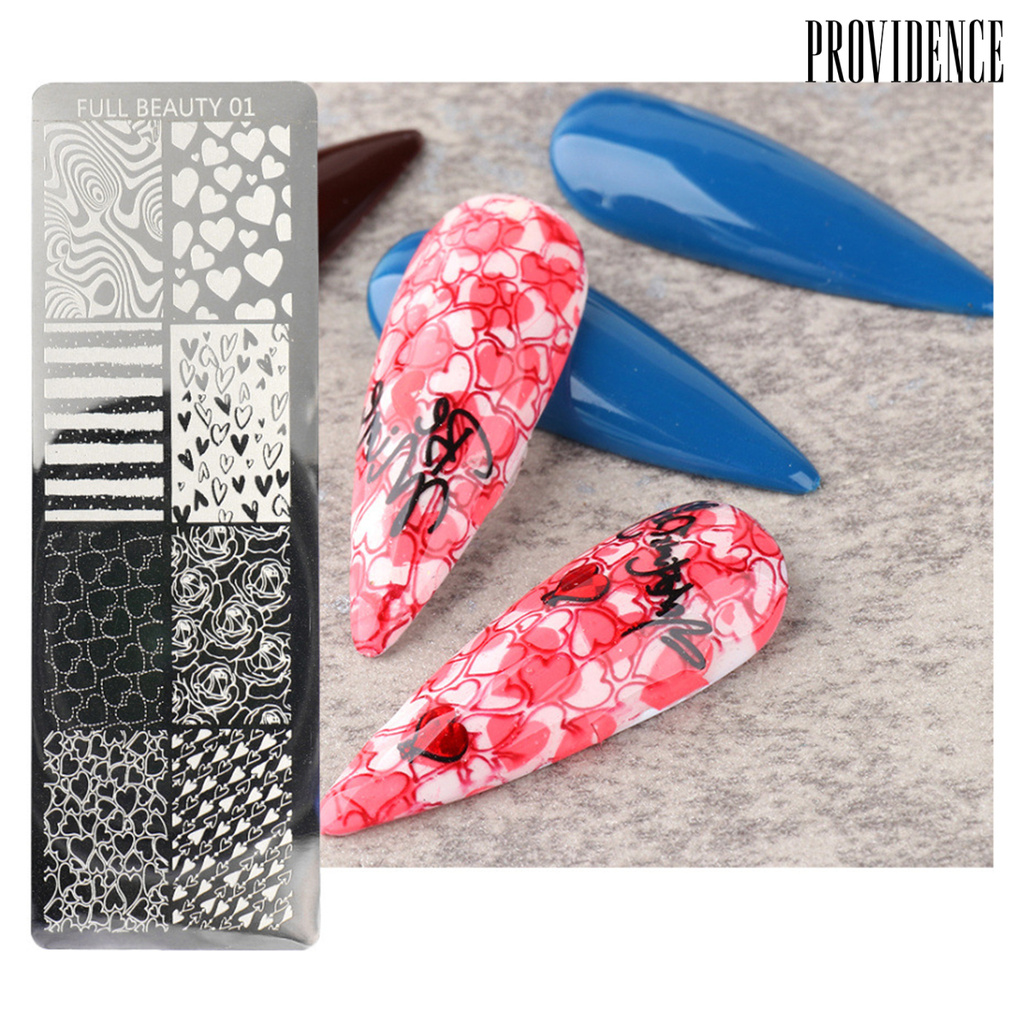 Providence Plat Stempel Kuku Diy Bahan Stainless Steel Untuk Nail Art