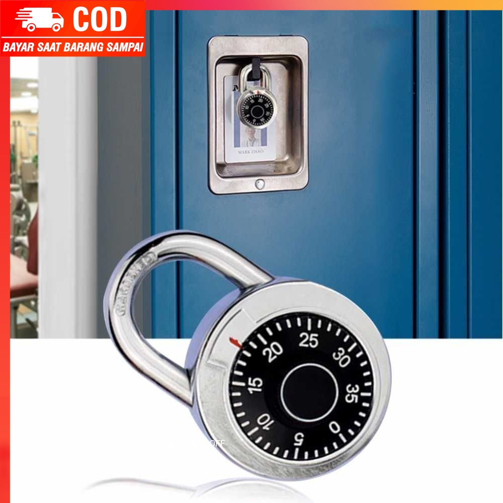 (100% BARANG ORI) CJSJ Gembok Brankas Rotary Padlock Digit Combination Padlock - CH-209