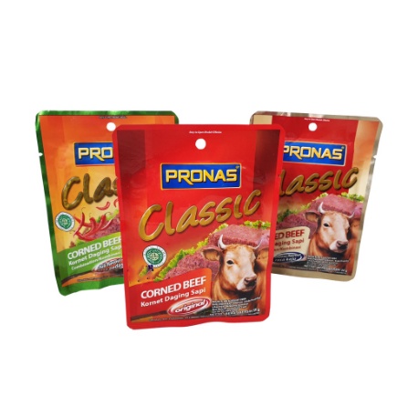 

PRONAS Classic Corned Beef 50g - Kornet Daging Sapi Kemasan Sachet