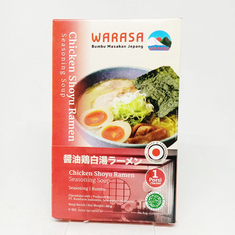 

WARASA CHICKEN SHOYU RAMEN 60 G