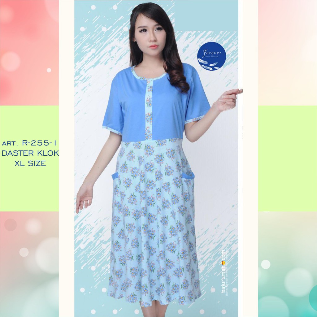 BAJU TIDUR FOREVER DASTER R-255-1 KLOK XL DAISY FLOWER