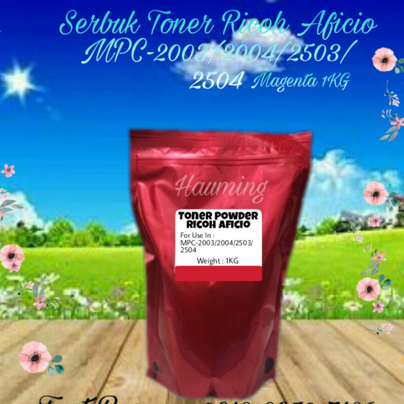 Serbuk Toner Ricoh Aficio MP C2003 C2004 C2503 C2504 C3003 C3503 C4503 C5503 C6003 SP Magenta 1kg