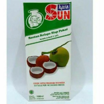 

SUN Kara Santan Kelapa Siap Pakai kotak 1 liter 1000ml.