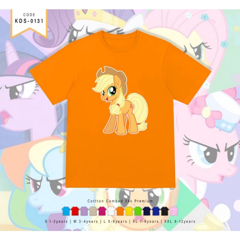 KAOS ANAK PEREMPUAN LITTLE PONNY KATUN 100%
