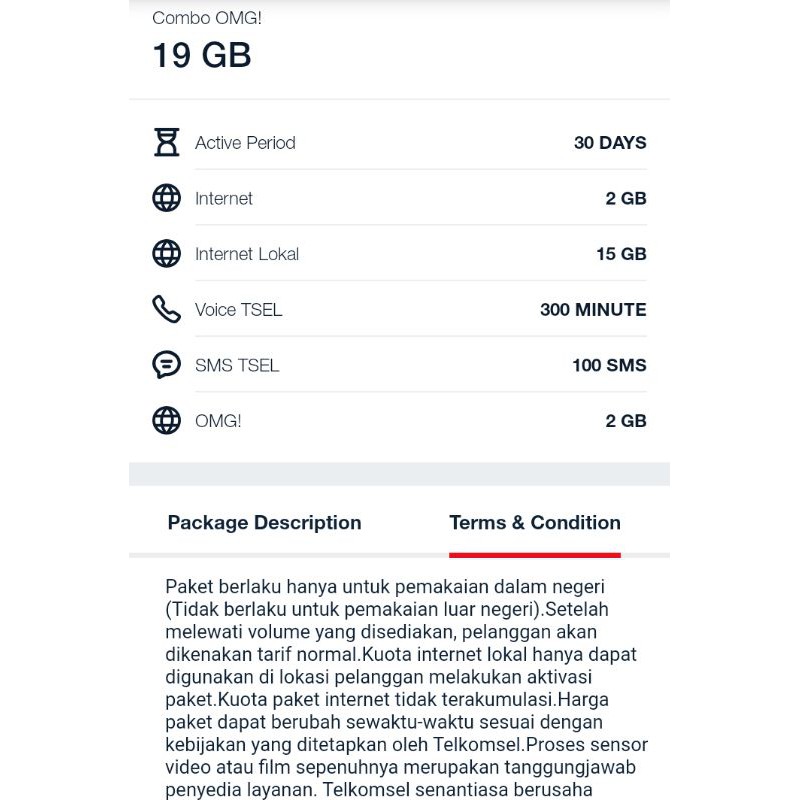 Paket Data Telkomsel 19GB