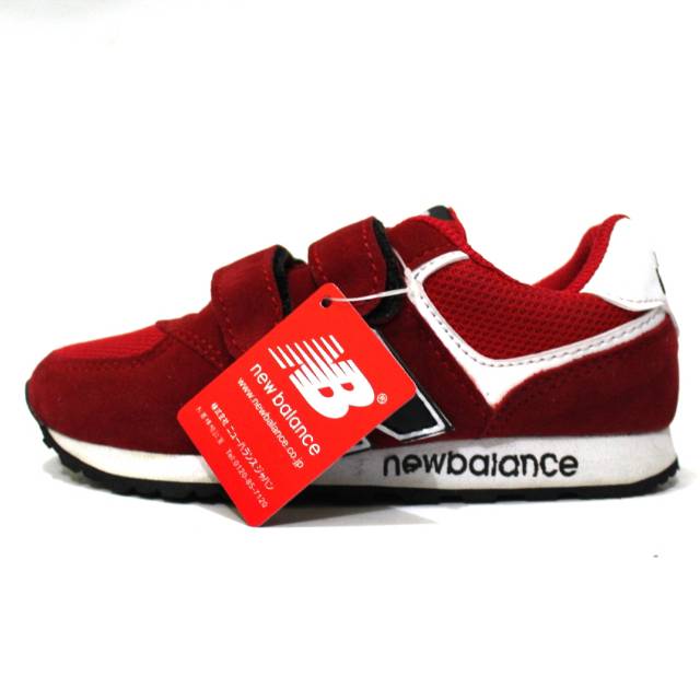 Sepatu New Balance Merah Putih Sepatu Anak Sekolah Model Perekat
