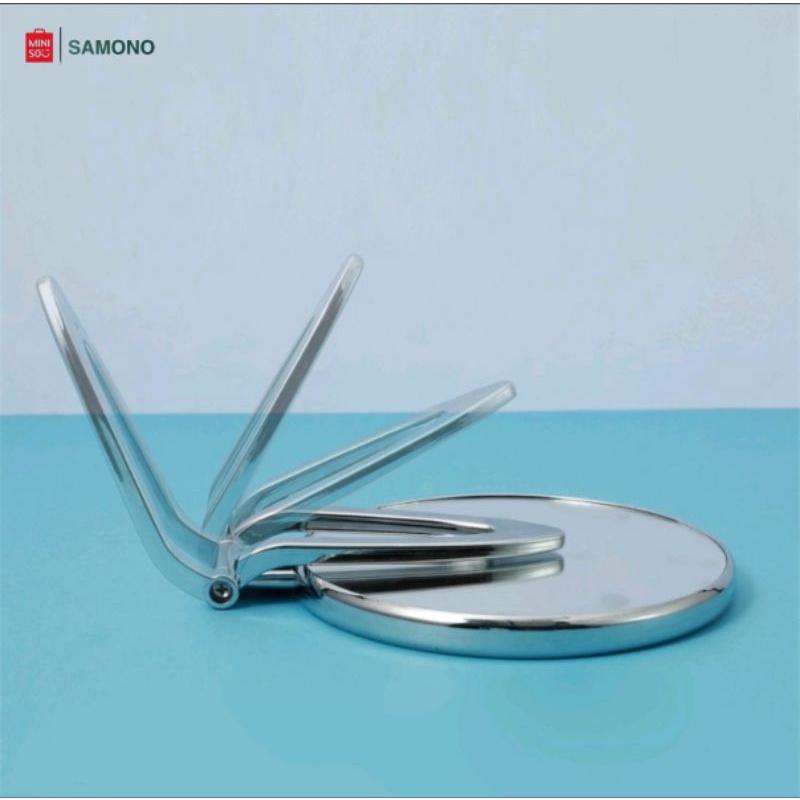 Jual MINISO DOUBLESIDED PORTABLE FOLDING TABLE MIRROR CERMIN