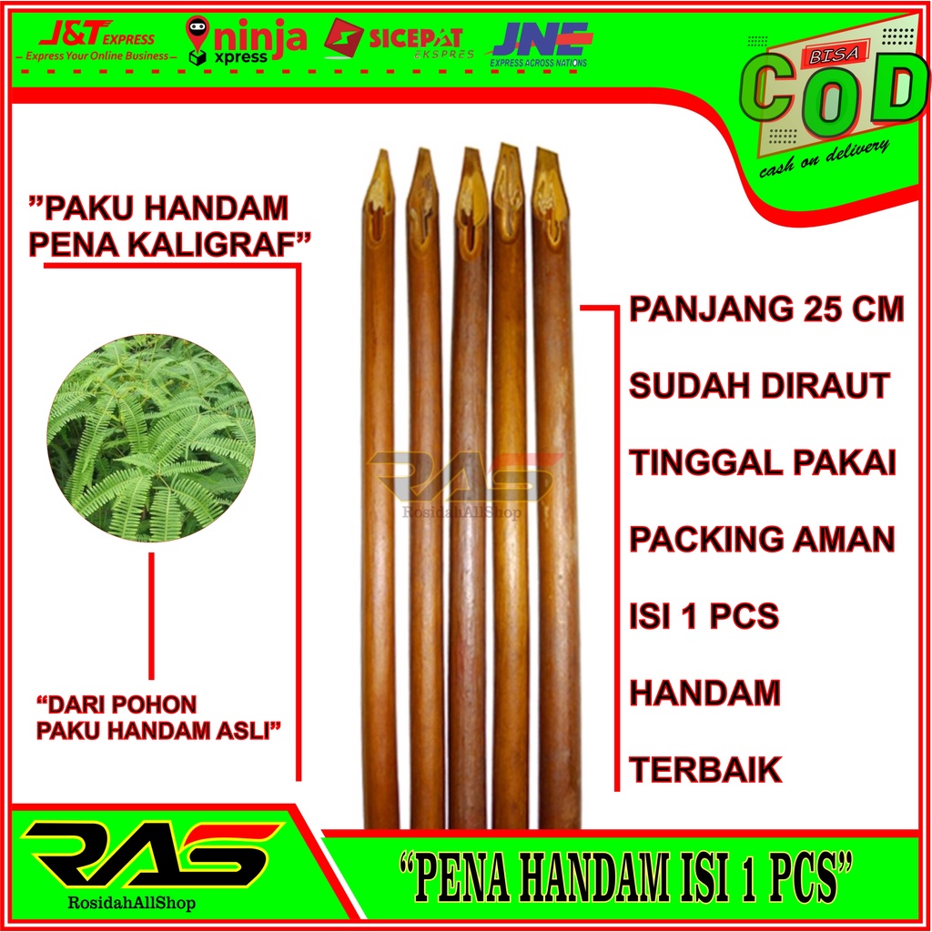 

PENA KHAT PAKU HANDAM PENA ALAMI KALIGRAFI / PENA HANDAM KALIGRAFI 25CM