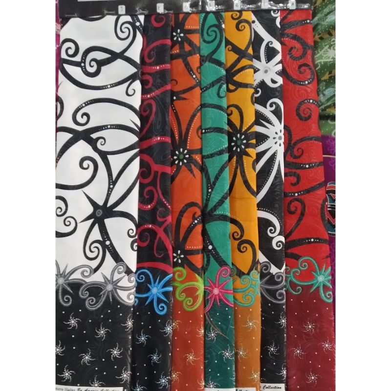 Kain Batik Kalteng Sutera Jaguar Motif Kelakai khas Dayak KBKS-06