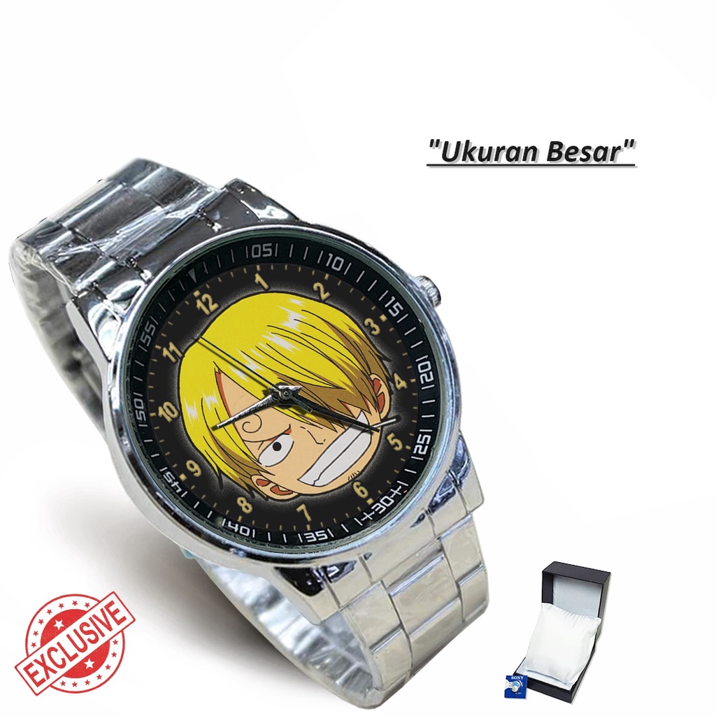 Jam Tangan Rantai Couple ONE PIECE MOTIF 1 (Special)