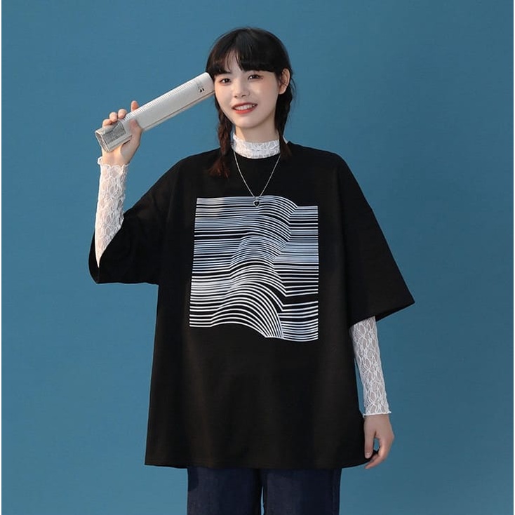 Kaos oversize wanita line