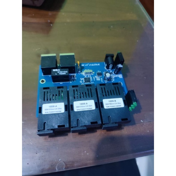 Media converter 3 fo 2 lan