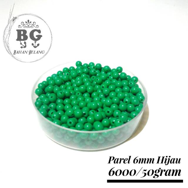 Mote bulat 6 mm warna