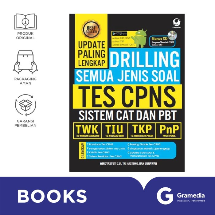 

TURUN HARGA Update Paling Lengkap Drilling Semua Jenis Soal Tes CPNS Sistem CAT da KPL241