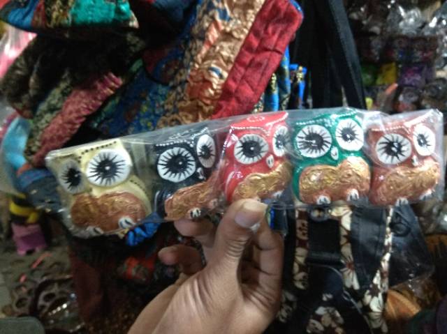 TERMURAH! TERLARIS! 1 SET PAJANGAN OWL BURUNG HANTU UKURAN 5 CM ISI 5 PCS - PAJANGAN UNIK JOGJA