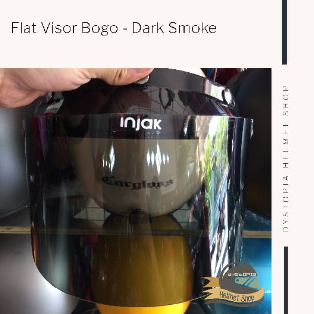 Kaca Flat Helm Bogo Cargloss - Flat Visor Bogo Cargloss