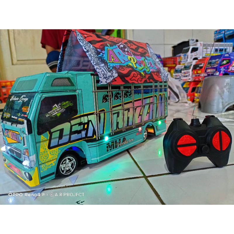 PROMO miniatur truk oleng remote control baterai cas / miniatur truck rc (remote control) mainan ana