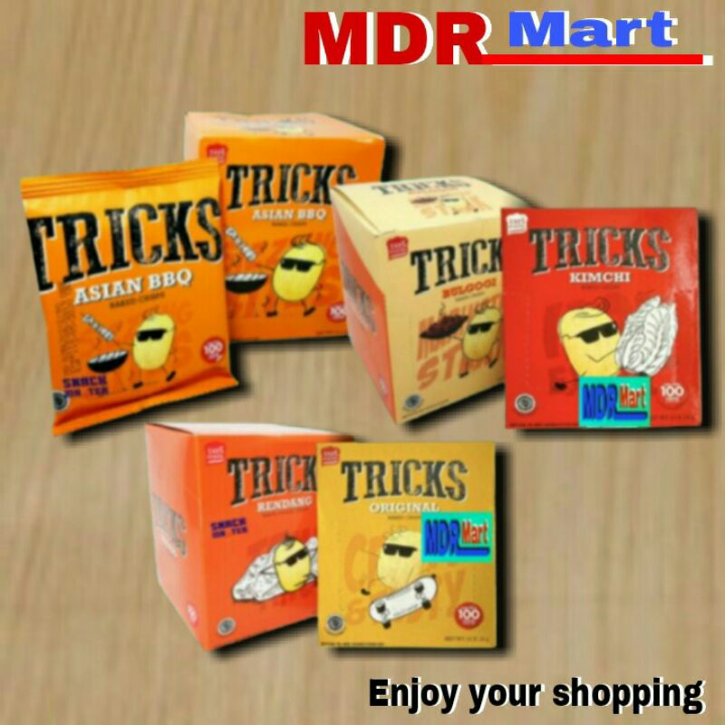 TRICKS CRISPY KENTANG POTATO 1 BOX ISI 10 x 18gr