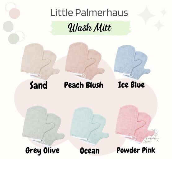 Litlle Palmerhaus (1pcs) waslab anak Washmitt Bam &amp; Boo BamBoo Wash mitt (WASHLAP BAYI ) &amp; wash cloth