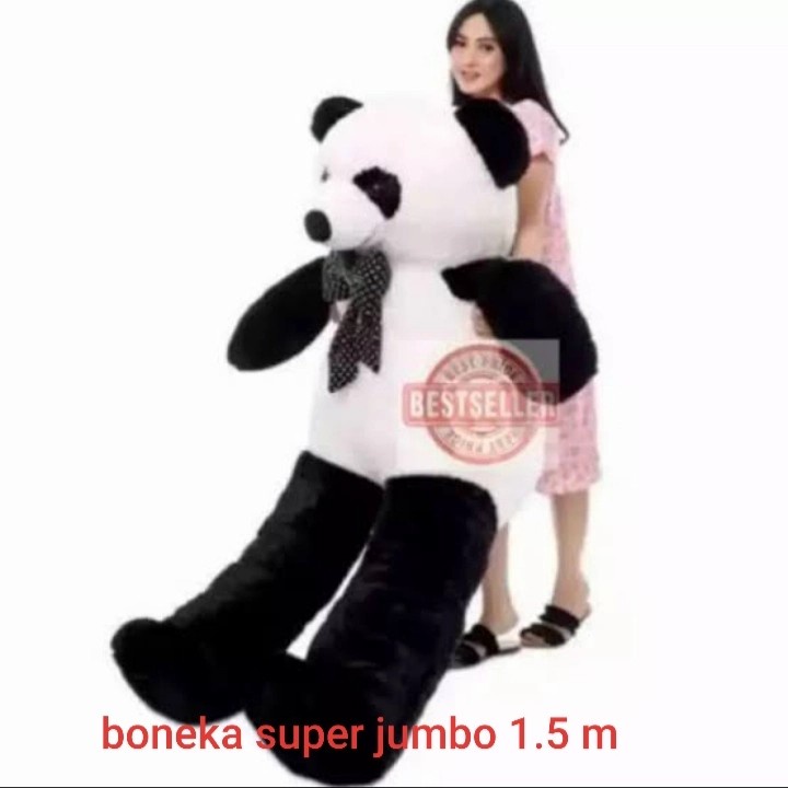 Boneka Panda Super Jumbo 1.5 meter / Boneka Beruang Teddy Bear 150cm BIG BONEKA LUCU OKE