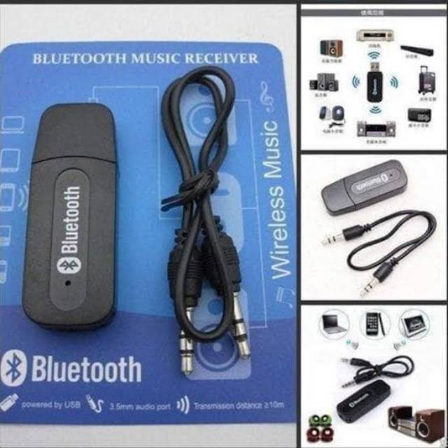 Receiver Bluetooth USB Kabel Stereo Jack 3.5mm Adapter Receiver Music Bluetooth USB MURMER