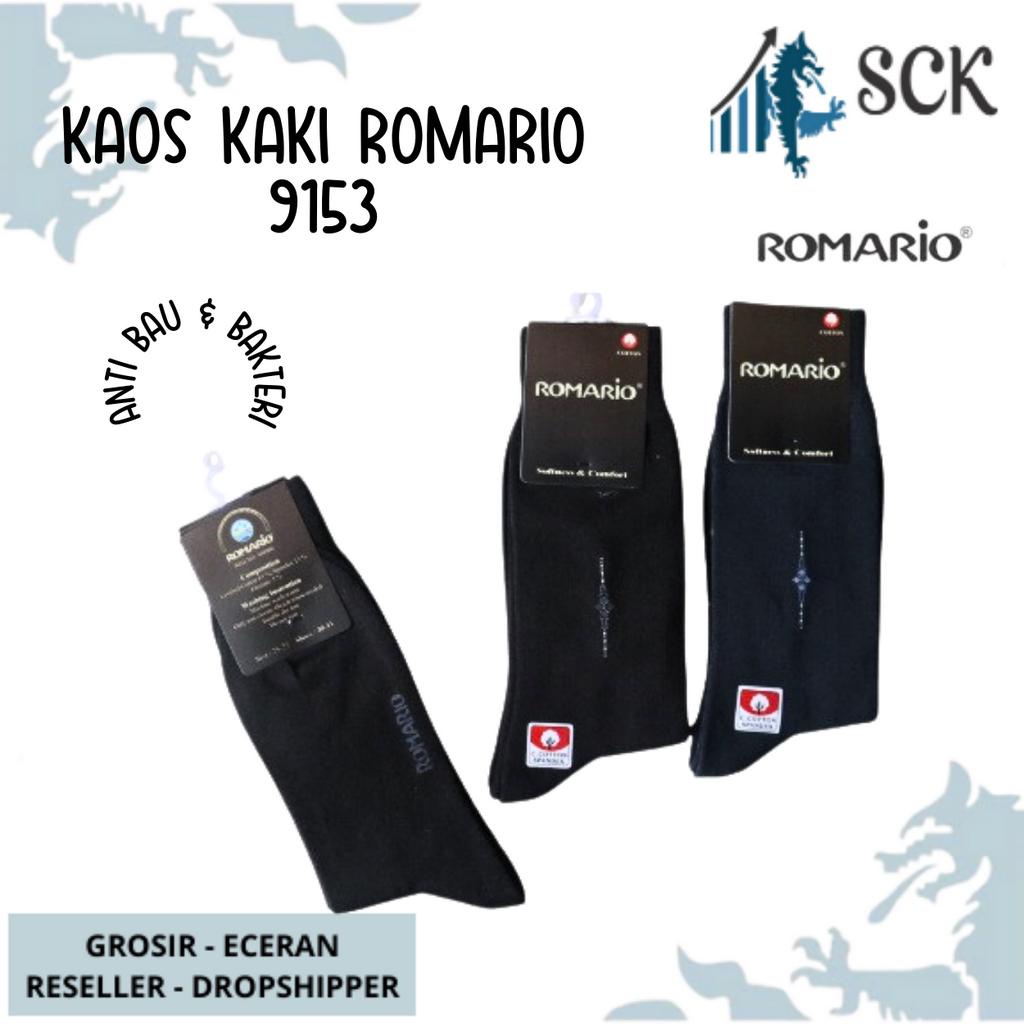 Kaos Kaki Pria ROMARIO 9153 Polos / Kaus Kaki ROMARIO 9153 Katun Spandek / Perlengkapan Kantor