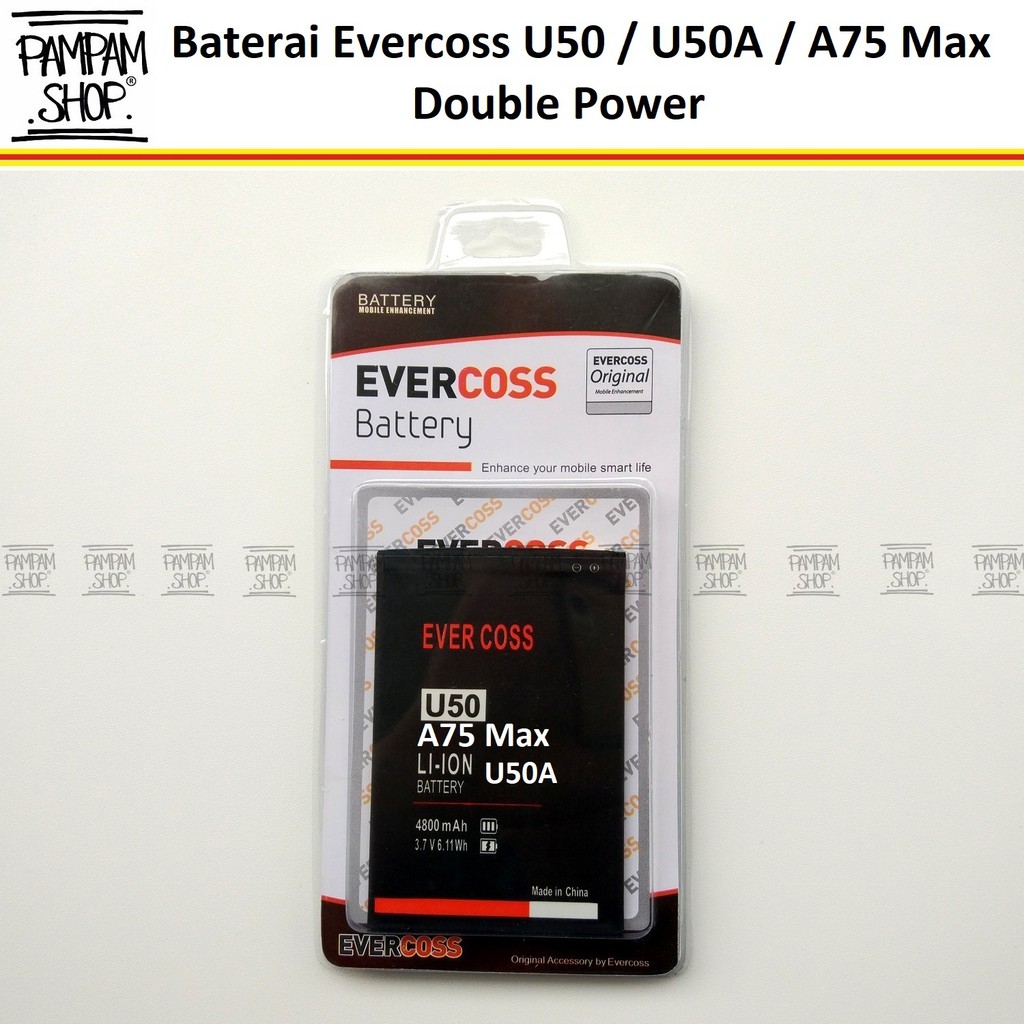 Baterai Evercoss U50 U50A Winner Y Smart Original Double Power Batre Batrai Evercross