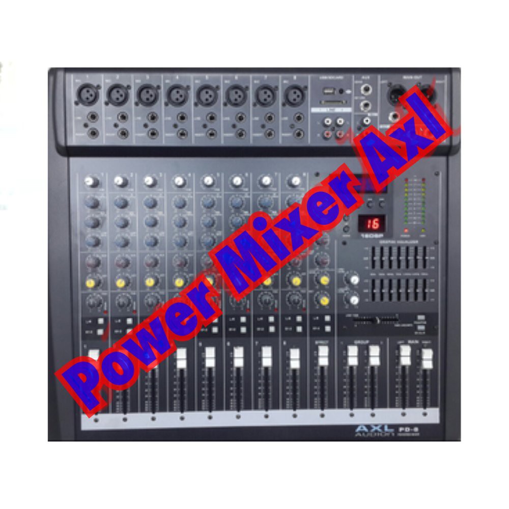 Murah  Power Mixer Axl Audion Pd 8 Usb (8 Channel