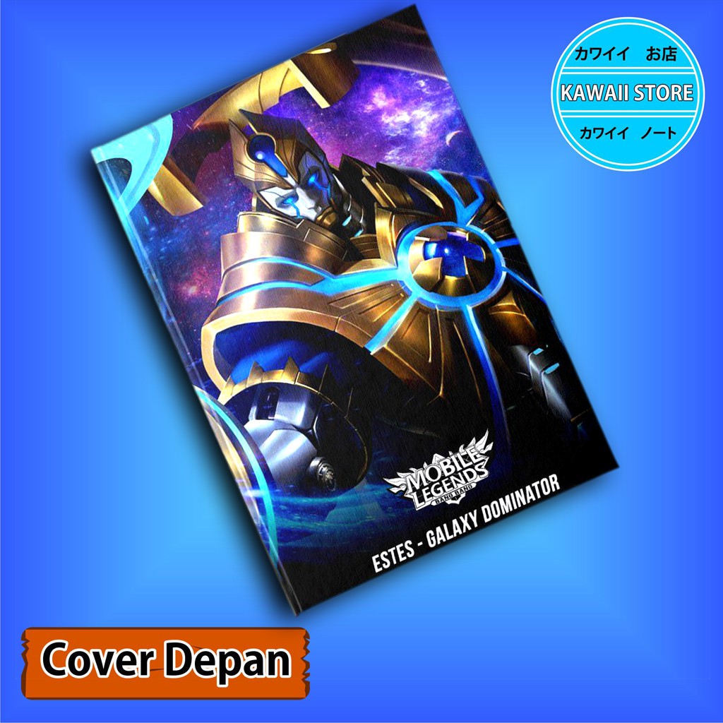 

Notebook / Pocket book Hard Cover Game MLBB ESTES-GALAXY DOMINATUR uk A5 & A6 / Notes Book