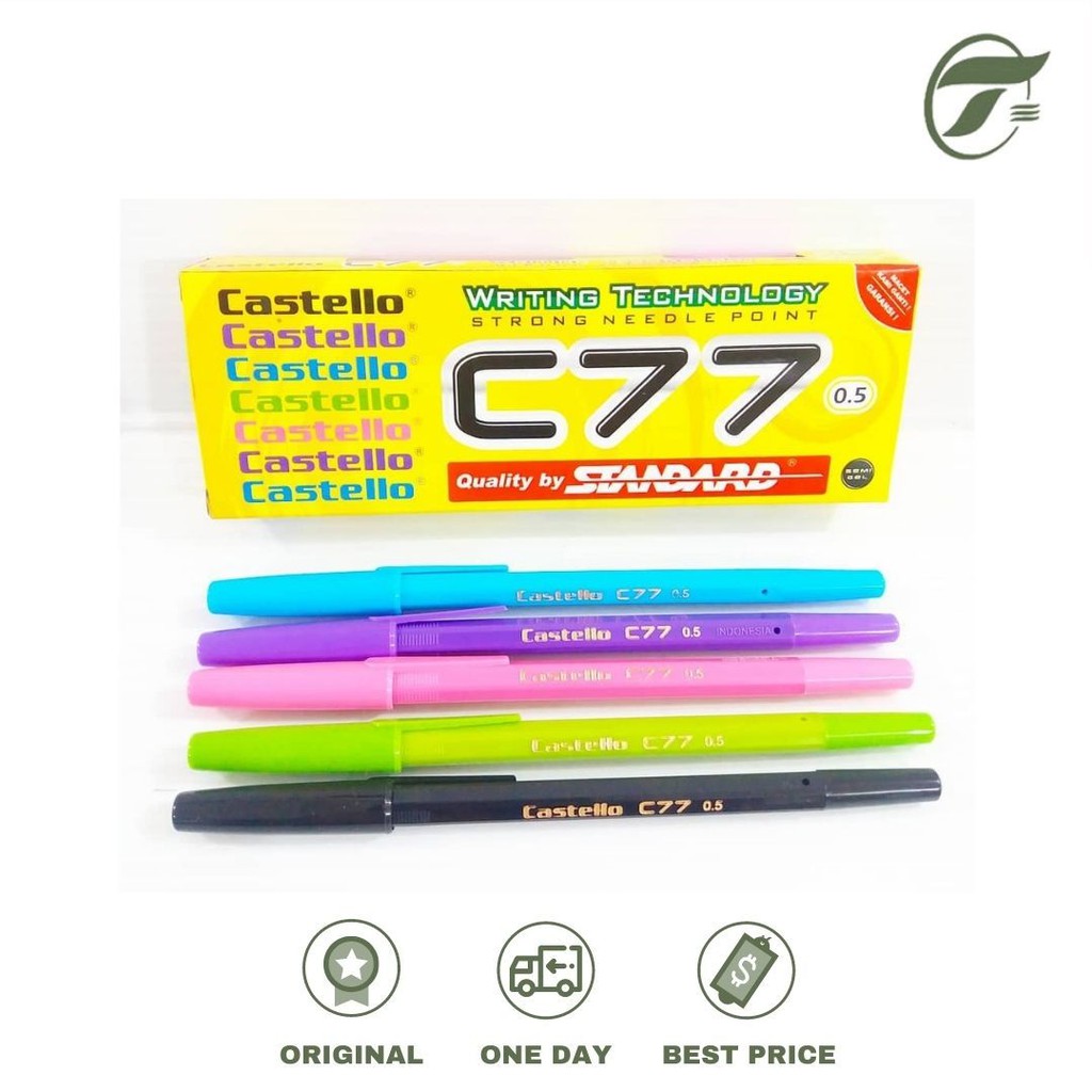 

BALLPEN CASTELLO C77 0.5 12PCS/PAK STANDARD (BLACK)