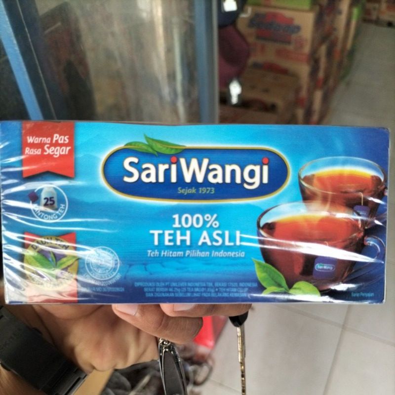 

teh sari wangi kemasan baru 25shaset