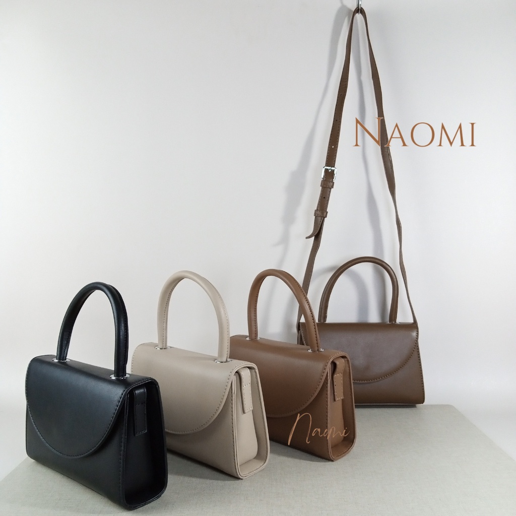 NAOMI - Adelyn Sling Bag Wanita Impor - Handbag simple elegant - Model Kekinian Tas Slempang Cantik Korea Import - Tas Pesta Handbag Elegant - Tas Harian Belanja Polos Simple - Tas Wanita - Tas Naomi - Naomi Bag