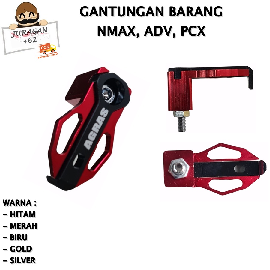 HOOK GANTUNGAN CANTELAN BARANG MOTOR CNC NMAX N MAX PCX ADV HIGH QUALITY