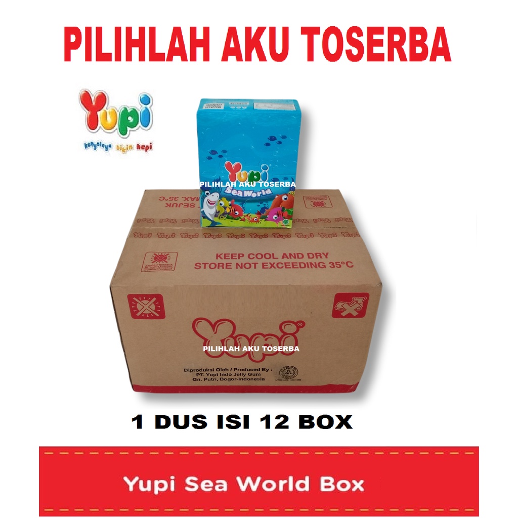 YUPI SEA WORLD BOX - ( HARGA 1 DUS ISI 12 BOX )