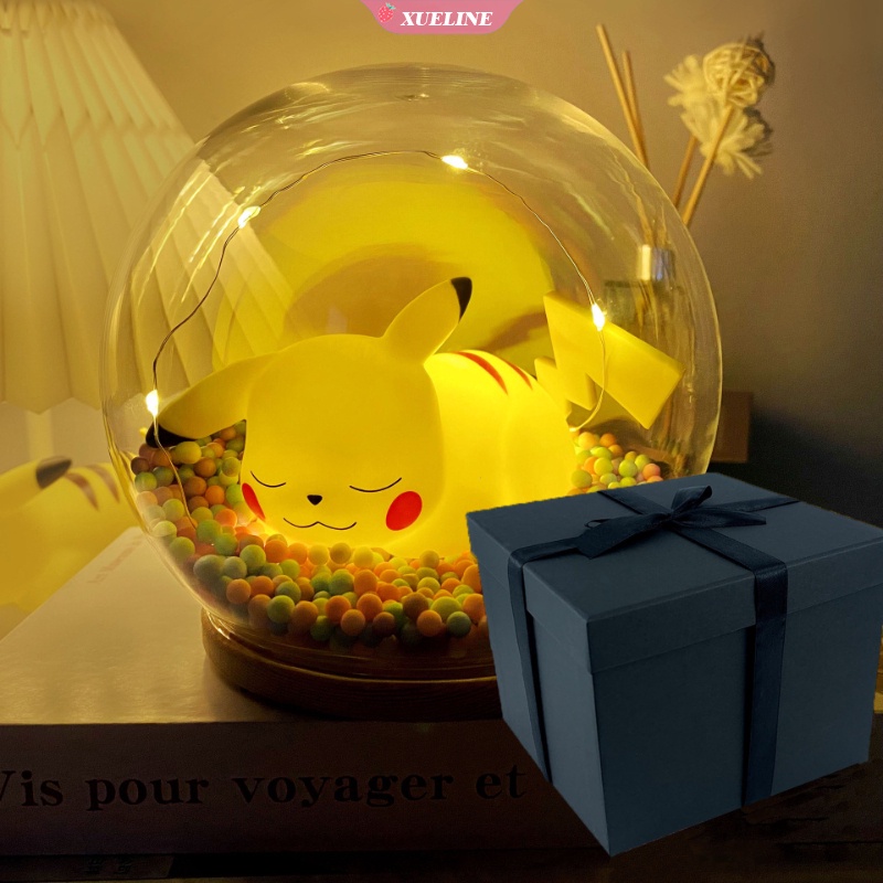 Lampu Malam led mini Desain Pokemon Pikachu Untuk Dekorasi Kamar Tidur