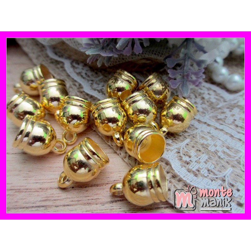 

Pengumpul Tali Plastik Gold 10 mm (BKL-030) Bahan Craft