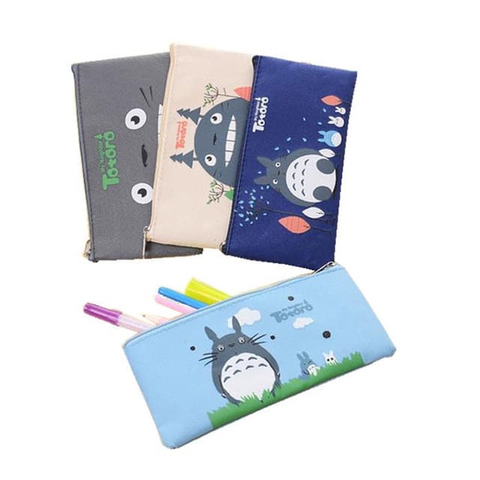 

KP004 - Totoro Kotak Pensil Kain Multi Fungsi - Beige