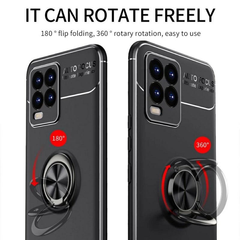 Case Realme 8 / 8 Pro / 5G Softcase Ring Stand Autofocus Original